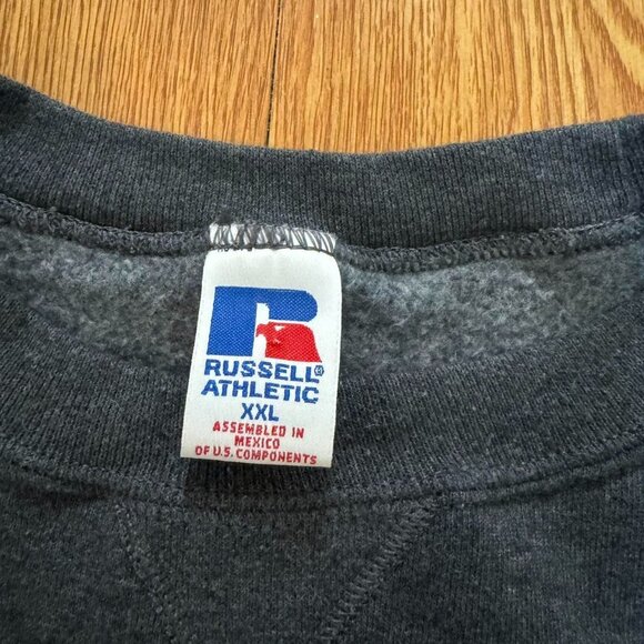 Vintage 2000s Russell Athletic Gray Blank Sweatshirt‎ - Picture 3 of 5